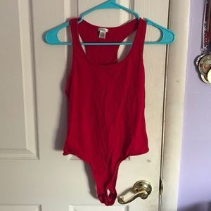 Red bodysuit